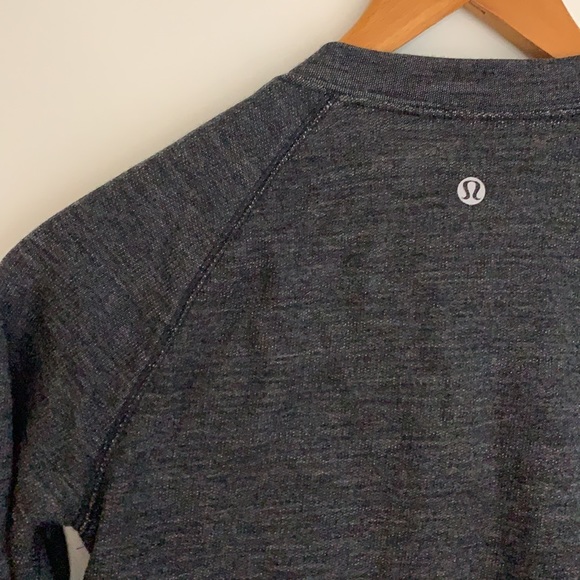 lululemon St. Moritz Cable Knit Sweater Merino Wool Black/Grey Sz6 - Picture 7 of 10